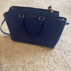 Royal blue Michael Kors purse